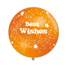 "BEST WISHES" trükiga 75cm/29" õhupallid MIX