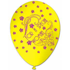 "FOR A SPECIAL WOMAN" trükiga 30cm/12" õhupallid kollased