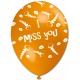 "I MISS YOU" trükiga 30cm/12" õhupallid MIX