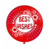 "BEST WISHES" trükiga 75cm/29" õhupallid MIX